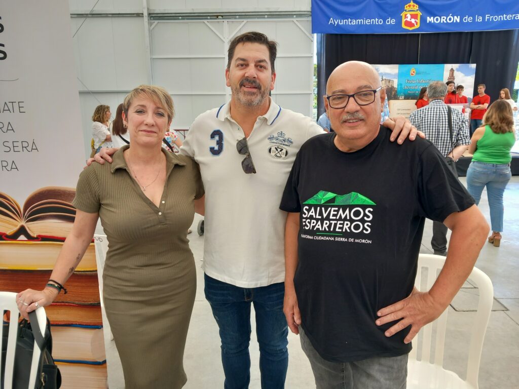 en la feria del libro con Mila Guerrero y Marcos Martínez
